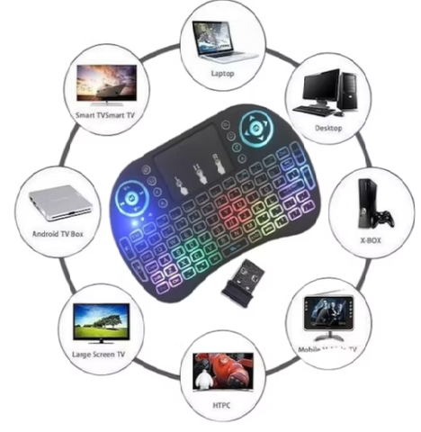 Image of MINI TECLADO MULTIMEDIA INALÁMBRICO PARA SMART TV PC LAPTOP PS3 PS4 TV BOX MINI TECLADO