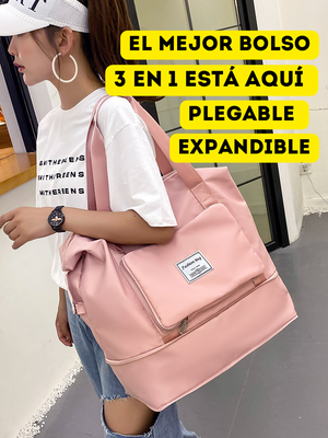 MaxiBag™ Bolso Mochila Plegable Expandible 3 en 1